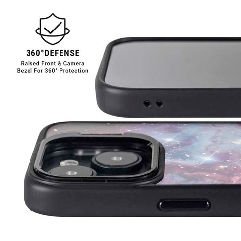 The Fox Fur Nebula iPhone 15 Kickstand Case